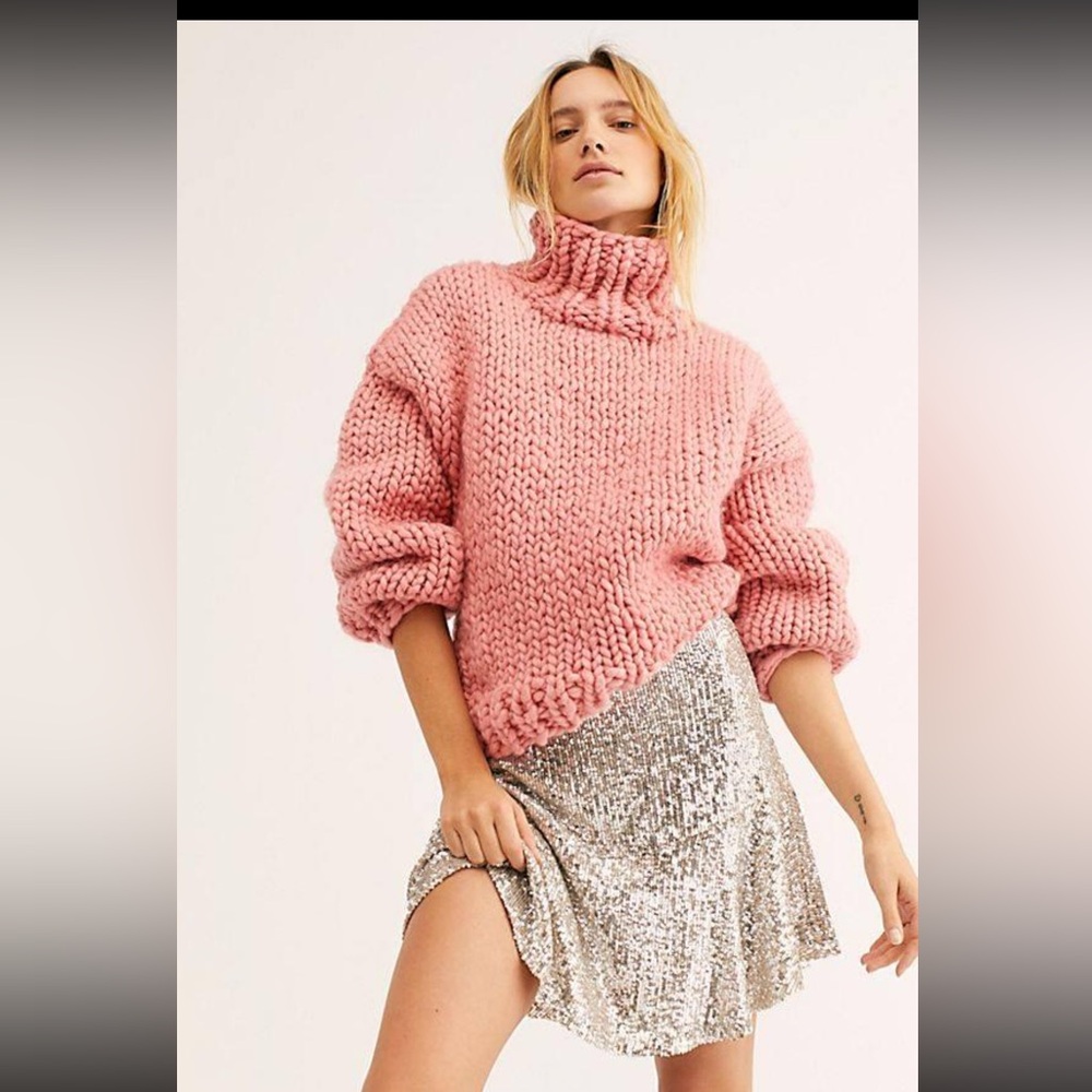 Free People Trumpet Sequin Skirt